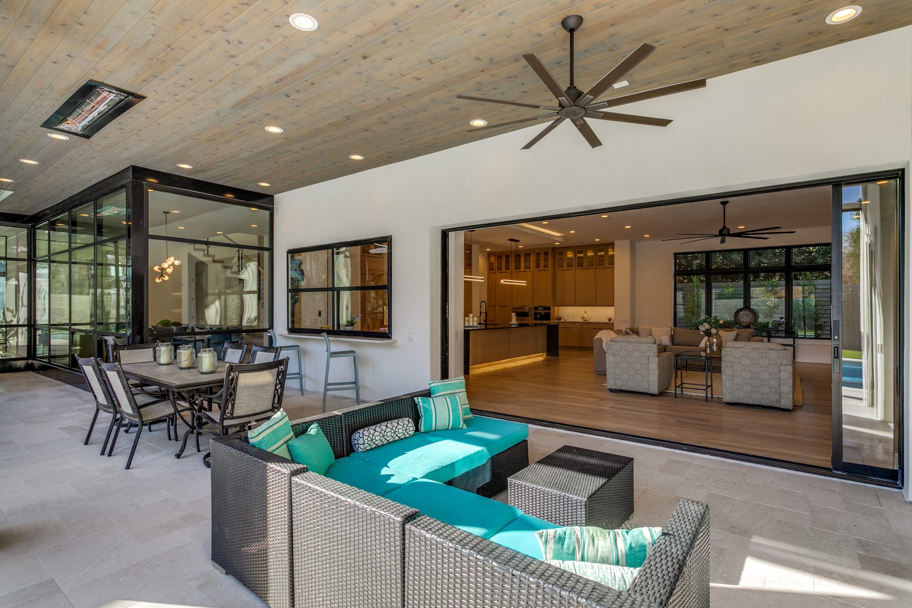 Covered patio and outdoor servery