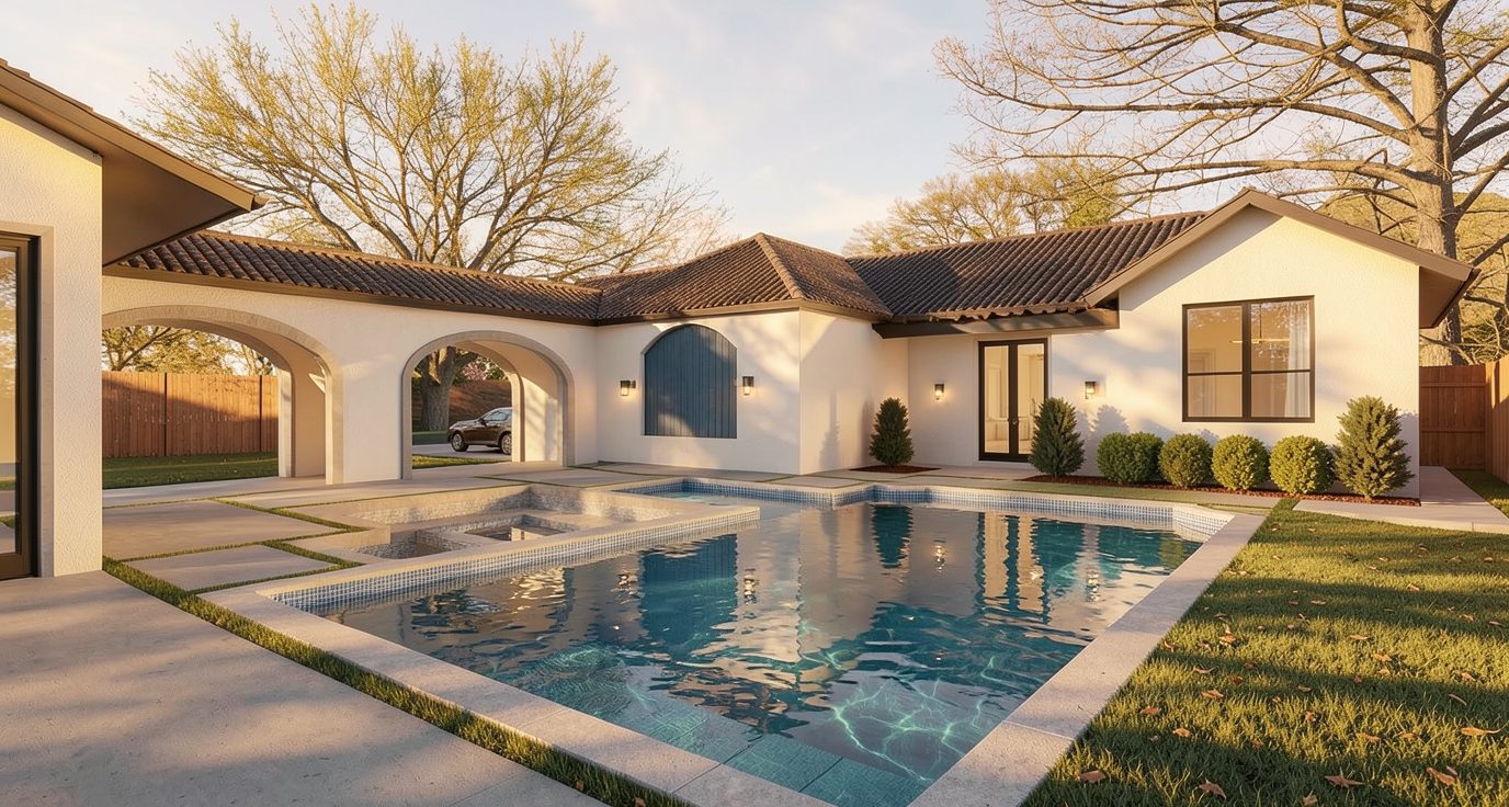6616 Prestonshire custom pool — Dallas, Texas